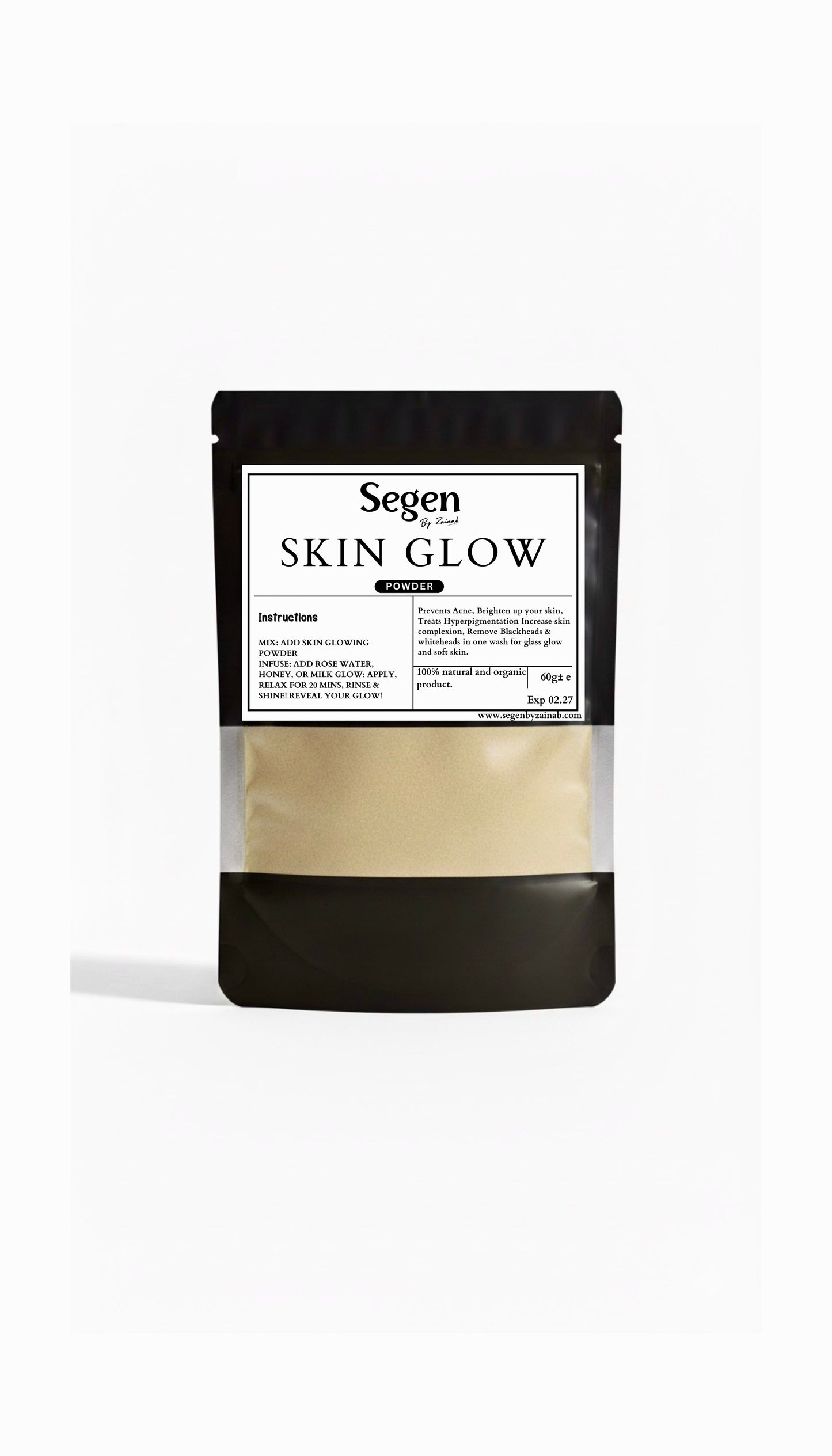 Skin glow powder